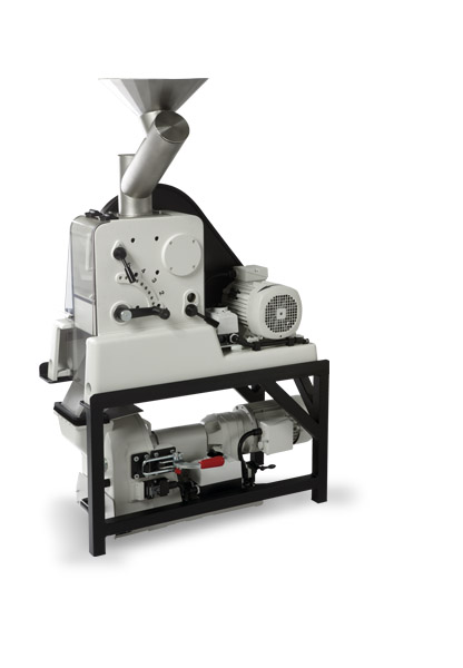 Combinatie Pulverisette 1 met schijvenmolen Pulverisette 13