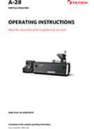 Operating manual Particle Sizer  ANALYSETTE 28 ImageSizer