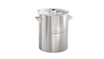 Auffanggefäß, 20 Liter aus rostfreiem Stahl 316L für Hochleistungszyklon Auffanggefäß, 20 Liter aus rostfreiem Stahl 316L für Hochleistungszyklon