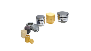 Achat mit Stahlfassung, Deckel und Dichtung <i>classic line</i> Achat mit Stahlfassung, Deckel und Dichtung <i>classic line</i>