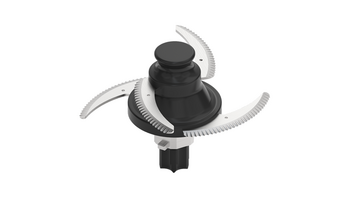 Sichelmesser mit Wellenschliff aus rostfreiem Stahl