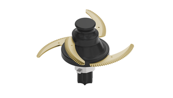 Sichelmesser mit Wellenschliff, TiN-beschichtet