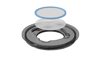 Spezialdeckel aus Kunststoff PC zur kryogenen Zerkleinerung mit Single-Use-Siebeinsatz